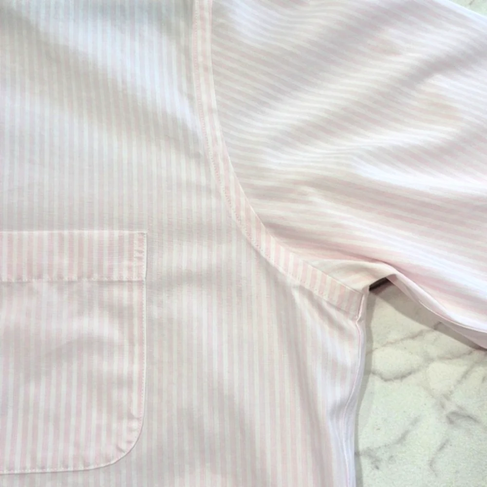 Brooks Brothers Regent Dress Shirt, 15.5" Pink & White Stripe - Picture 10 of 11